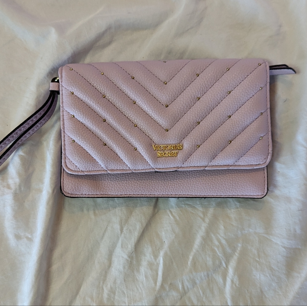 Victoria's Secret lavender wristlet wallet